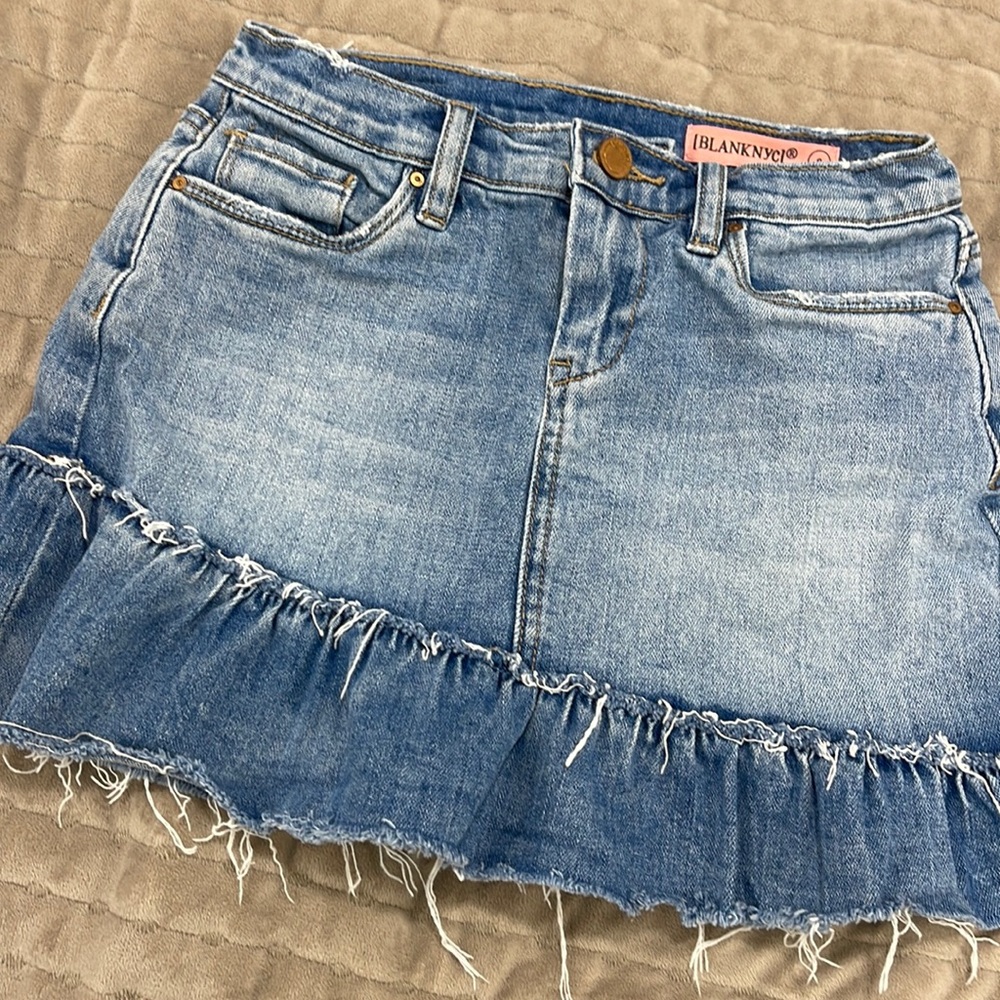 Blank NYC kids denim blue skirt size 8
